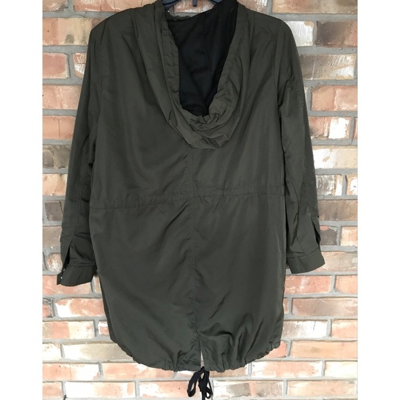 New Look Women’s Long Lined Army Green Jacket  Size Large - Picture 4 of 8
